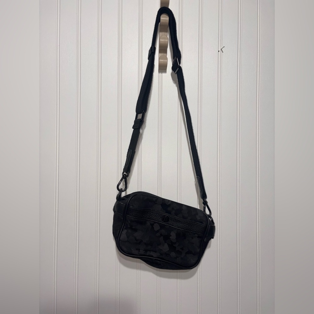 Lululemon Now and Always Mini Black Camo Crossbody